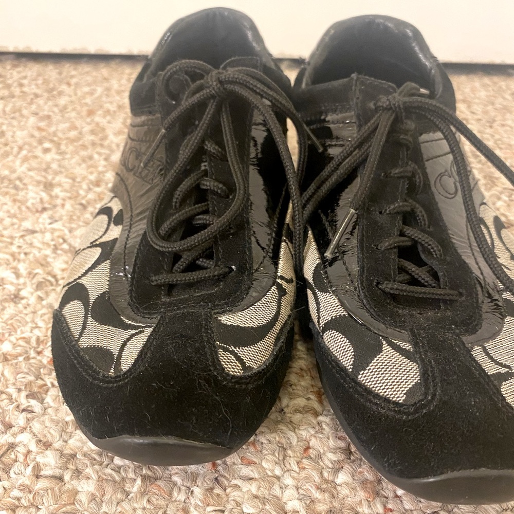 Coach Kodie Black and Grey Sneakers